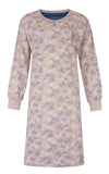 Tenderness Dames Nachthemd - Katoen - Lange Mouwen - Beige