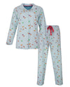Tenderness Dames Pyjama - Doorknoop - Lichtblauw