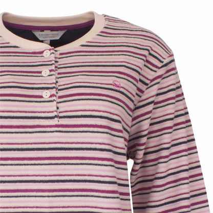 Tenderness dames Badstof Pyjama - Lange Mouwen- Beige - afbeelding 4