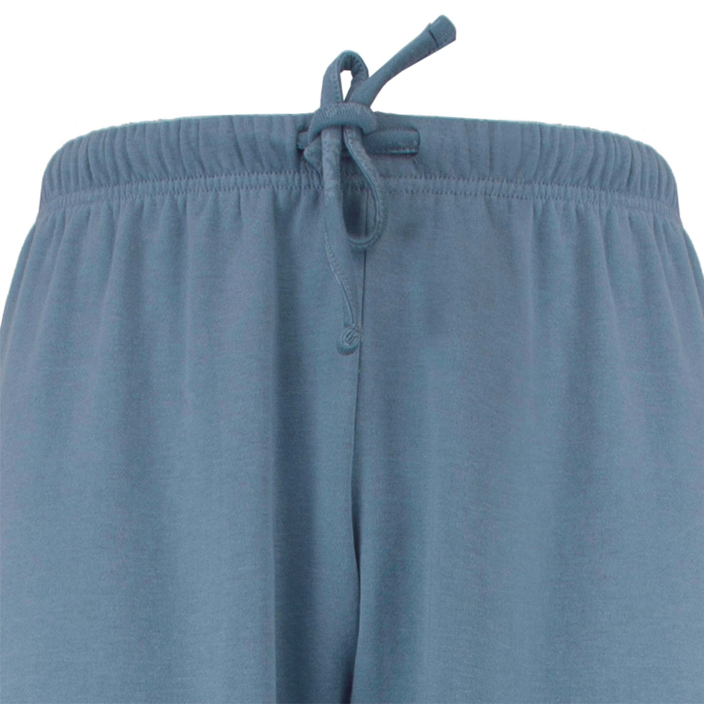 Tenderness dames Fleece Pyjama - lange Mouwen -  Denim Blauw - detail