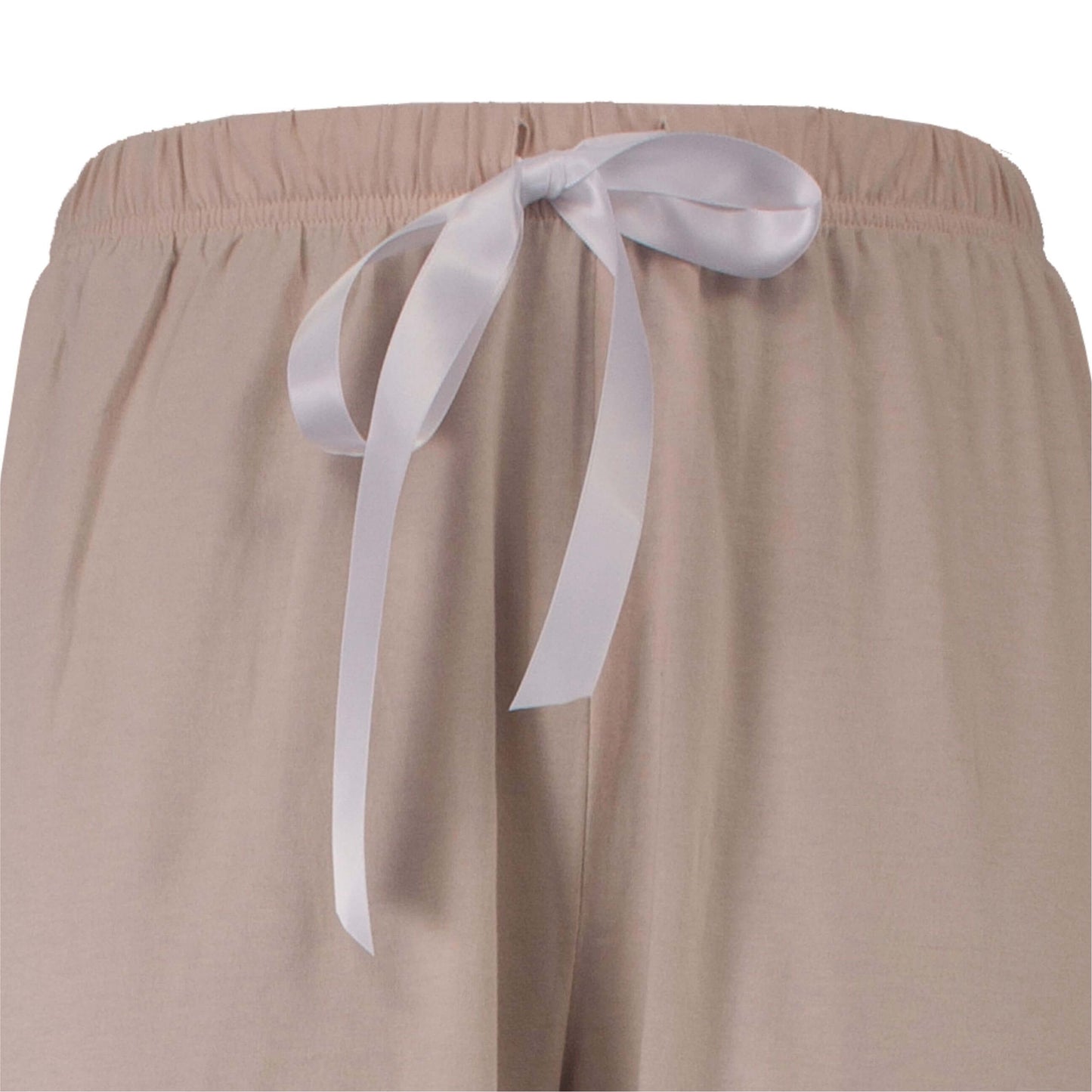 Tenderness dames Doorknoop Pyjama - Lange Mouwen -  Katoen - Beige - afbeelding 4