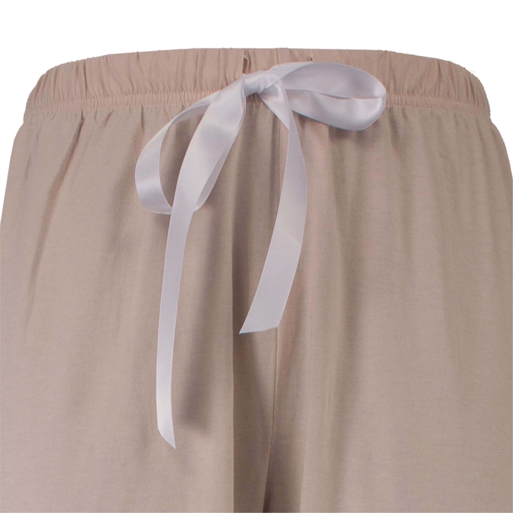 Tenderness dames Doorknoop Pyjama - Lange Mouwen -  Katoen - Beige - afbeelding 4