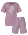 Tenderness Dames Shortama - Korte Mouwen - Lila